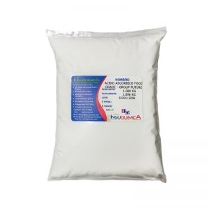 Bolsa de Ácido Ascórbico Food Grade (Vitamina C) sobre fondo blanco.