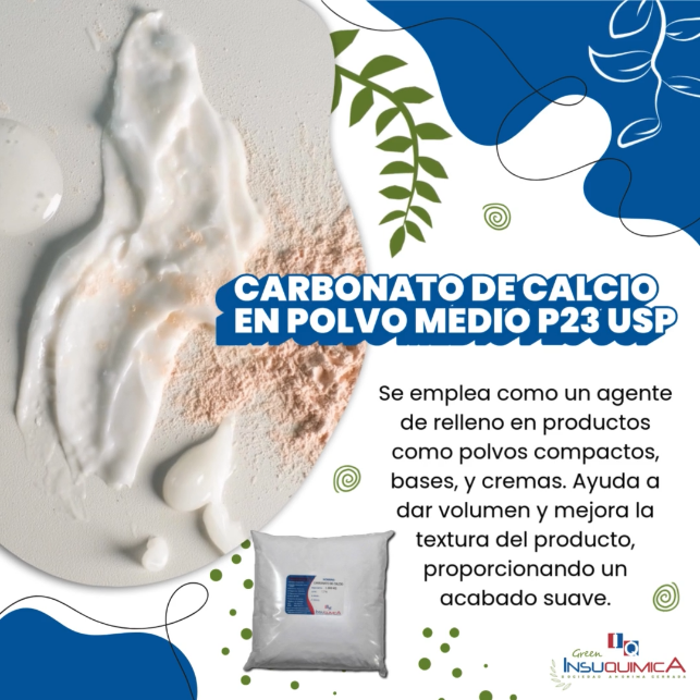 CARBONATO DE CALCIO EN POLVO MEDIO P23 USP