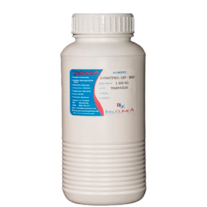 D- Pantenol USP pote de 1 kilogramos en fondo blanco