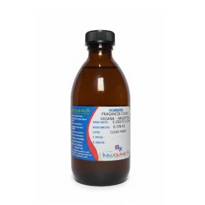Frasco de 0.250 lt de vidrio ámbar de la fragancia cleani