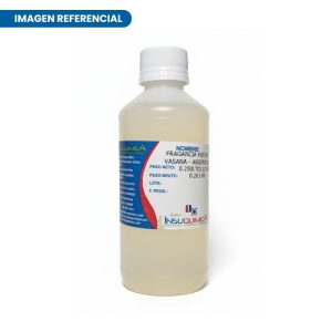 frasco de 0.250 lt de la fragancia future de la marca vasana para formulaciones de productos de limpieza