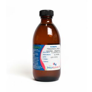 Botella de vidrio ámbar de 0.250 lt de la fragancia limón