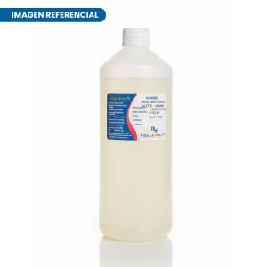 Frasco de 1 litro de la fragancia New Car al Aceite en fondo blanco. De la marca Vasana