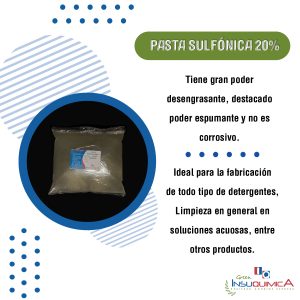 Pasta sulfónica al 20%, galón de 4 kilogramos