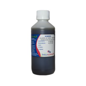 Frasco de Gluadin soy benz - proteína de soya de 0.250 kg en fondo blanco