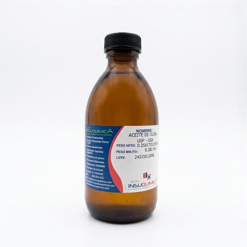 ACEITE DE OLIVA USP – USA – Frasco x 0.250 Lt. Aceite de oliva USP - USA, fuente de vitamina E y antioxidantes, protección contra radicales libres, beneficios para la piel, cabello y uñas.