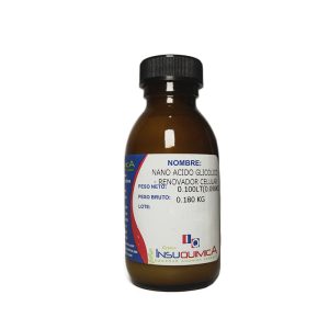 Frasco de 0.100 LT de nanosomado ácido glicólico de la marca nanovetores