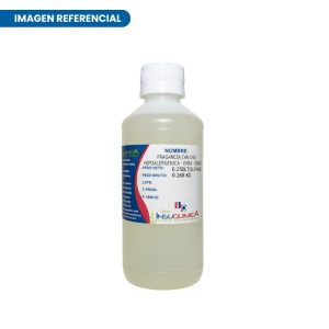Frasco de la fragancia Can chic hipoalergénica de 0.250 kg en fondo blanco