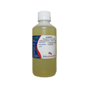 Frasco de plástico de 0.250 LT de la fragancia suave bebé hipoalergénica en fondo blanco de la marca EMSA
