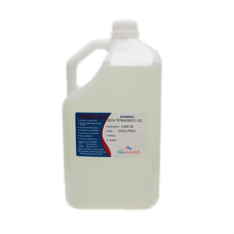 EDTA TETRASODICO LIQUIDO VERSENE 100 DOW Frasco x 1 Kg. Tienda