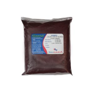 Bolsa de colorante chicha IQ 0512 food grade de 0.250 kg en fondo blanco