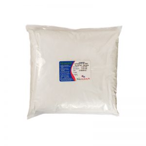 Estearato de Zinc en bolsa de 1 kg sobre fondo blanco.