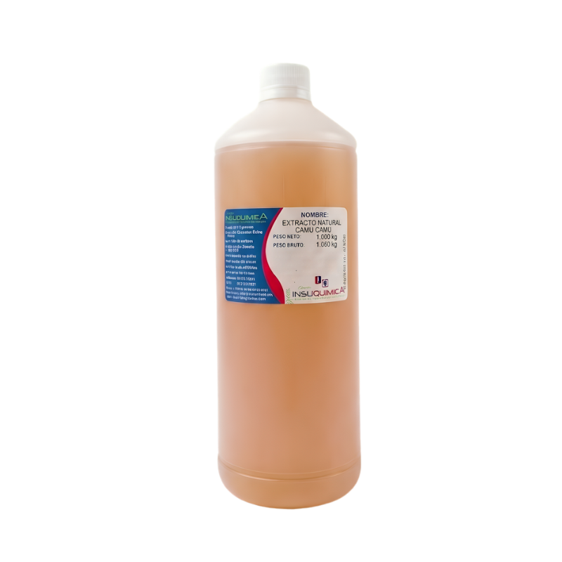 EXTRACTO NATURAL CAMU CAMU – FITOTEC – BRASIL – Frasco x 1 Kg Extracto natural de camu camu Fitotec Brasil en frasco de 1 kg, activo botánico rico en antioxidantes utilizado en formulaciones cosméticas para revitalizar, iluminar e hidratar la piel.
